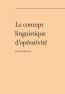 Detail knihyLe concept linguistique d’opérativité